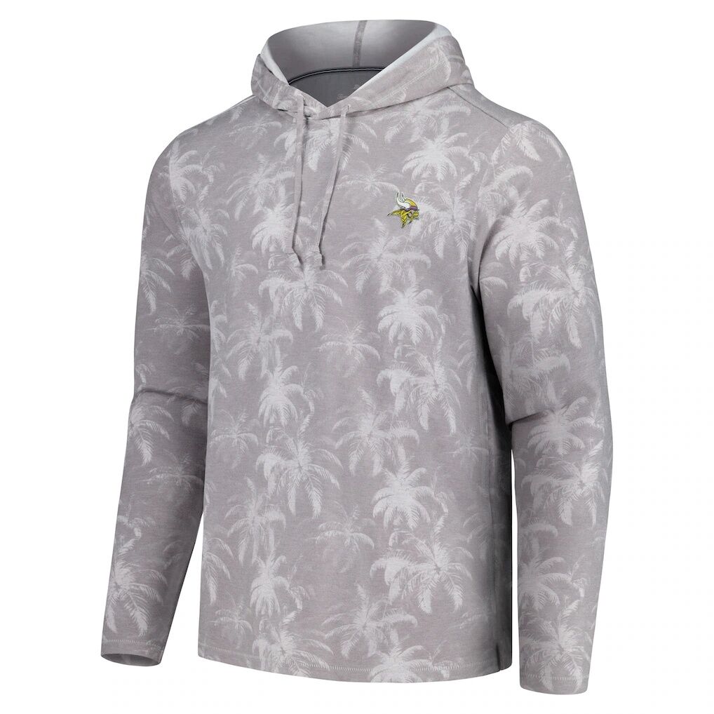 Minnesota Vikings Tommy Bahama Palm Frenzy Hoodie Long Sleeve T-Shirt