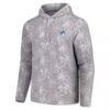 Detroit Lions Tommy Bahama Palm Frenzy Hoodie Long Sleeve T-Shirt - Gray - Side View