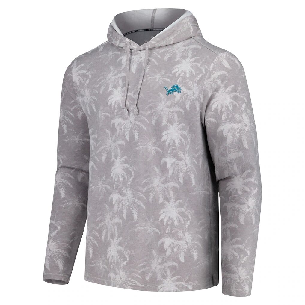 Detroit Lions Tommy Bahama Palm Frenzy Hoodie Long Sleeve T-Shirt