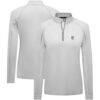USWNT Levelwear Women's Kinetic Insignia Quarter-Zip Pullover - White - Front View