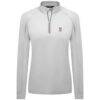 USWNT Levelwear Women's Kinetic Insignia Quarter-Zip Pullover - White - Side View
