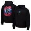 West Ham United Dream Oversized Pullover Hoodie - Black - Front View