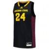 #24 Arizona State Sun Devils adidas Replica Swingman Jersey - Black - Side View