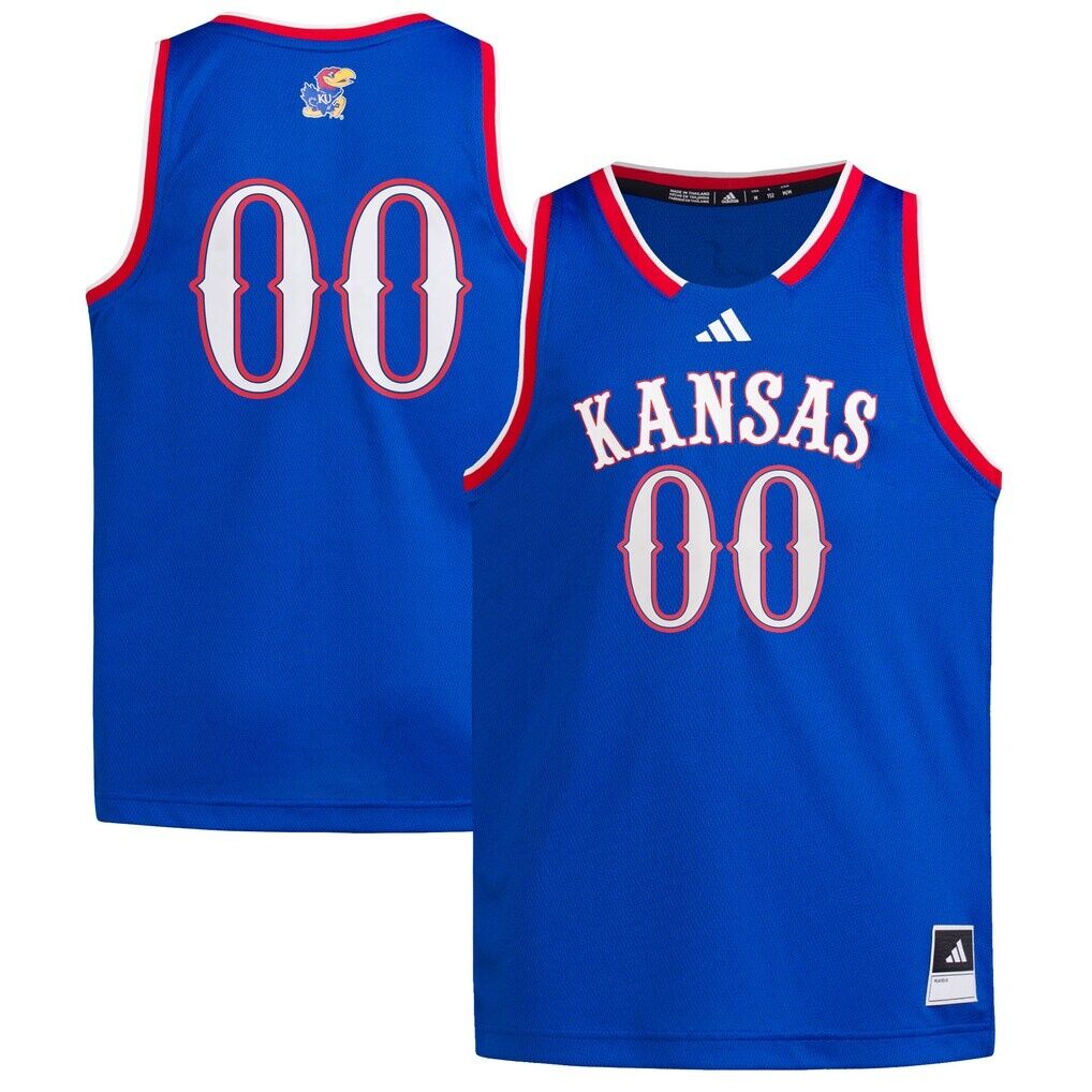 #00 Kansas Jayhawks adidas Youth Swingman Jersey - Royal