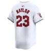 Bo Naylor Cleveland Guardians Nike Home Limited Player Jersey - White - Detail View