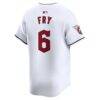 David Fry Cleveland Guardians Nike Home Limited Player Jersey - White - Detail View