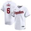 David Fry Cleveland Guardians Nike Home Limited Player Jersey - White - Front View