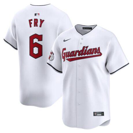 David Fry Cleveland Guardians Nike Home Limited Player Jersey - White - Front View