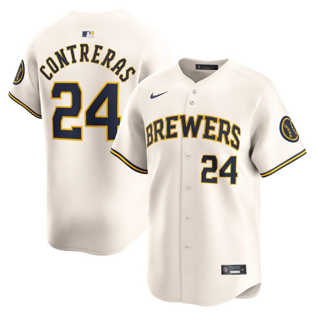 William Contreras Milwaukee Brewers Nike Home Limited Player Jersey