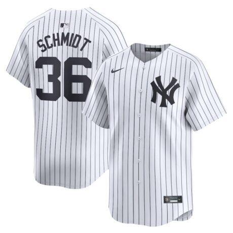 Clarke Schmidt New York Yankees Nike Home Limited Player Jersey - White - Front View