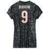 Joe Burrow Cincinnati Bengals Girls Youth Sequin Player Name & Number V-Neck Dress - Black - Detail View
