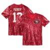Brock Purdy San Francisco 49ers Girls Youth Sequin V-Neck Fashion Jersey - - Front View