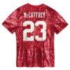 Christian McCaffrey San Francisco 49ers Girls Youth Sequin V-Neck Fashion Jersey - - Detail View