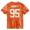Myles Garrett Cleveland Browns Girls Youth Sequin V-Neck Fashion Jersey - Orange - Detail View