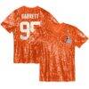Myles Garrett Cleveland Browns Girls Youth Sequin V-Neck Fashion Jersey - Orange - Front View