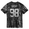 Maxx Crosby Las Vegas Raiders Girls Youth Sequin V-Neck Fashion Jersey - Black - Detail View