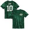 Jordan Love Green Bay Packers Girls Youth Sequin V-Neck Fashion Jersey - Green - Front View