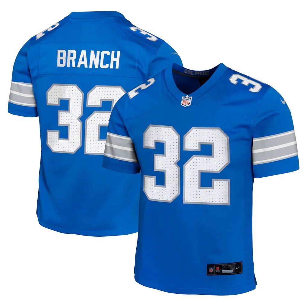 Brian Branch Detroit Lions Nike Youth Game Jersey