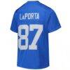 Sam LaPorta Detroit Lions Nike Youth Game Jersey - Blue - Detail View