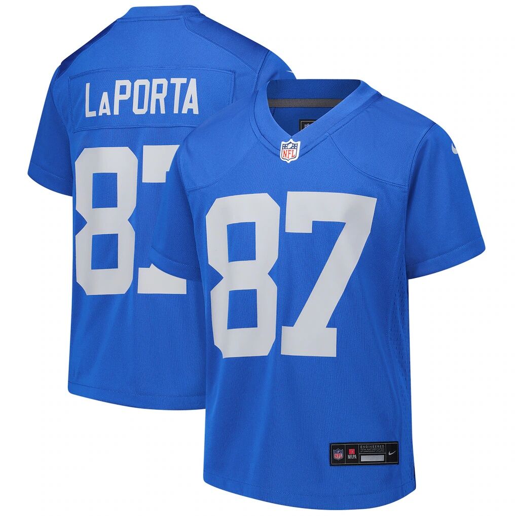 Sam LaPorta Detroit Lions Nike Youth Game Jersey