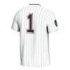 #1 Howard Bison GameDay Greats Unisex Lightweight Softball Jersey - White - Detail View