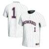 #1 Howard Bison GameDay Greats Unisex Lightweight Softball Jersey - White - Front View