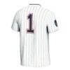 #1 Howard Bison GameDay Greats Youth Lightweight Softball Jersey - White - Detail View