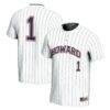 #1 Howard Bison GameDay Greats Youth Lightweight Softball Jersey - White - Front View