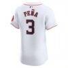 Jeremy Peña Houston Astros Nike Home Elite Player Jersey - White - Detail View