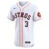 Jeremy Peña Houston Astros Nike Home Elite Player Jersey - White - Side View