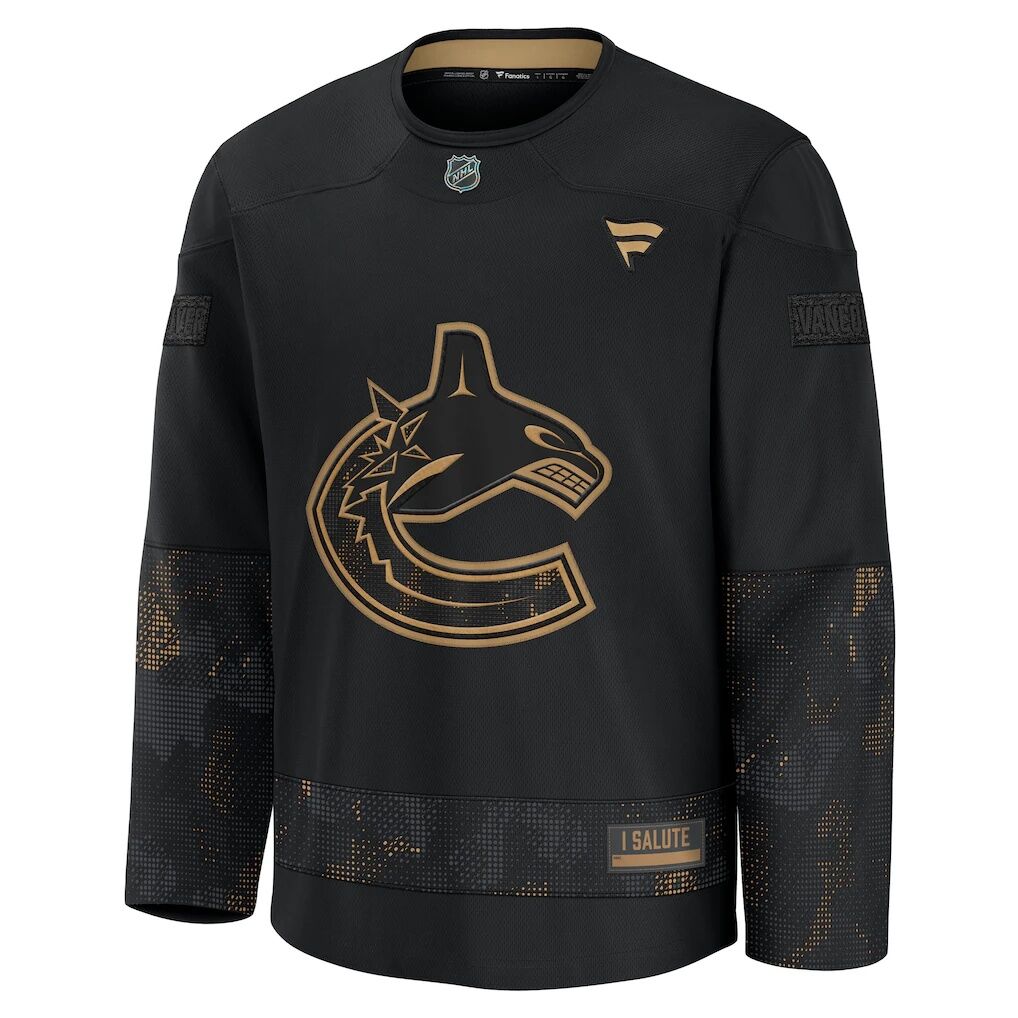 Vancouver Canucks Fashion7 2024 Military Appreciation Practice Jersey