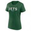 New York Jets Logo Athletic Women's Lean T-Shirt - Green - Side View