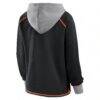 Cincinnati Bengals Logo Athletic Women's Boom Fleece Pullover V-Neck Hoodie - Black - Side View