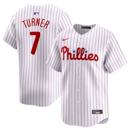 Trea Turner Philadelphia Phillies Nike Youth Home Limited Player Jersey - White - Front View