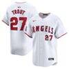 Mike Trout Los Angeles Angels Nike Youth Home Limited Player Jersey - White - Front View