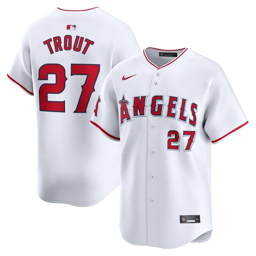 Mike Trout Los Angeles Angels Nike Youth Home Limited Player Jersey