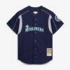 Ichiro Suzuki Seattle Mariners Mitchell & Ness Cooperstown Collection Batting Practice Jersey - Navy - Front View