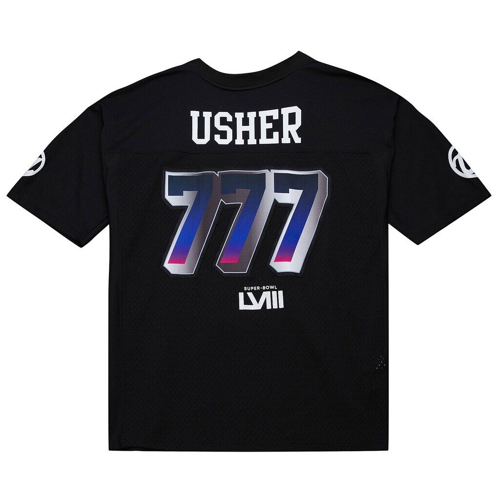 Usher Super Bowl LVIII Collection Mitchell & Ness Unisex Triple Seven Legacy Jersey T-Shirt