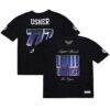Usher Super Bowl LVIII Collection Mitchell & Ness Unisex Triple Seven Legacy Jersey T-Shirt - Black - Front View