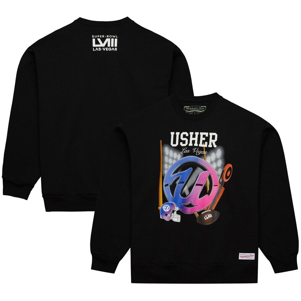 Usher Super Bowl LVIII Collection Mitchell & Ness Unisex Pullover Sweatshirt