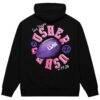 Usher Super Bowl LVIII Collection Mitchell & Ness Unisex Blacklight Legacy Pullover Hoodie - Black - Detail View