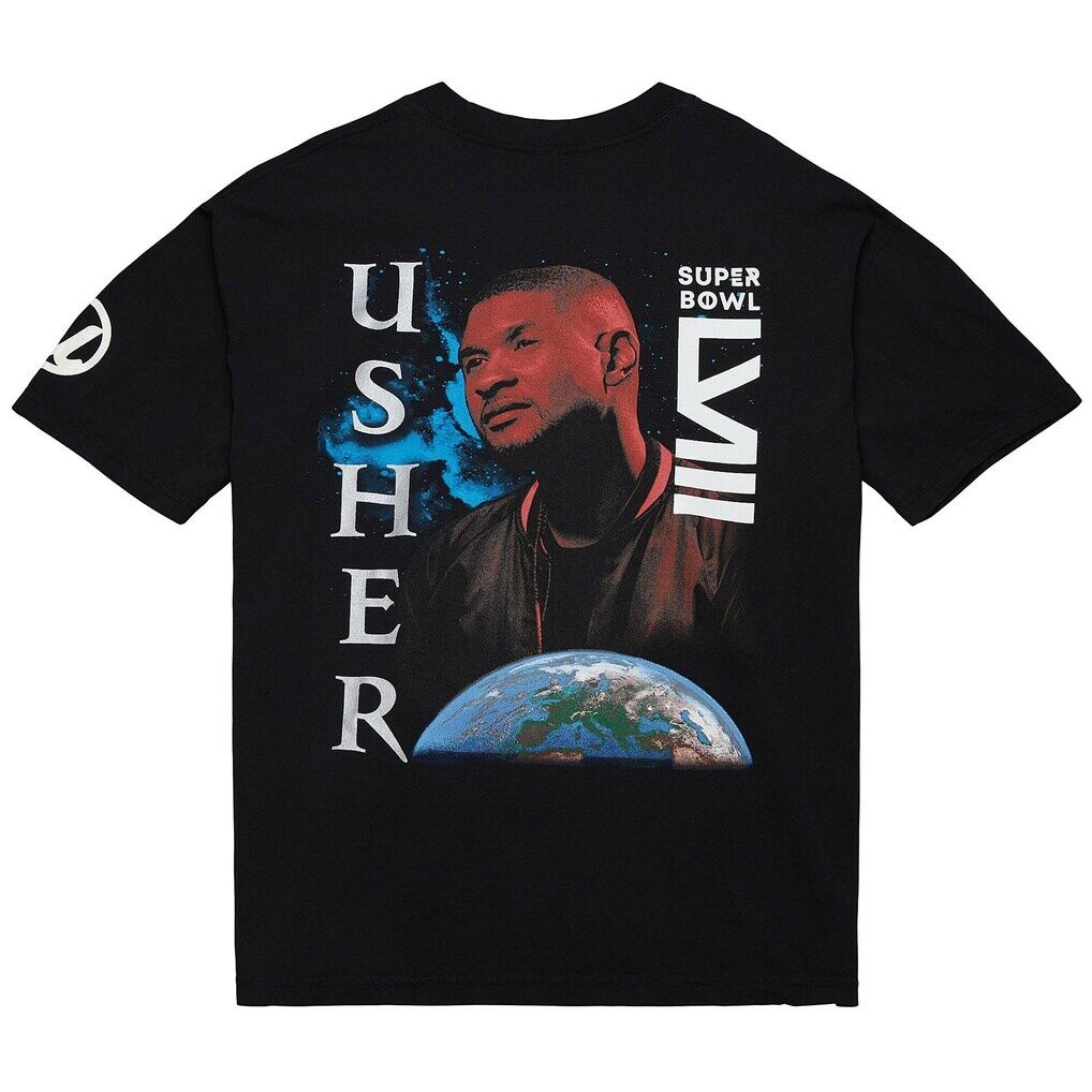 Usher Super Bowl LVIII Collection Mitchell & Ness Unisex Worldwide T-Shirt
