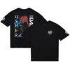 Usher Super Bowl LVIII Collection Mitchell & Ness Unisex Worldwide T-Shirt - Black - Front View