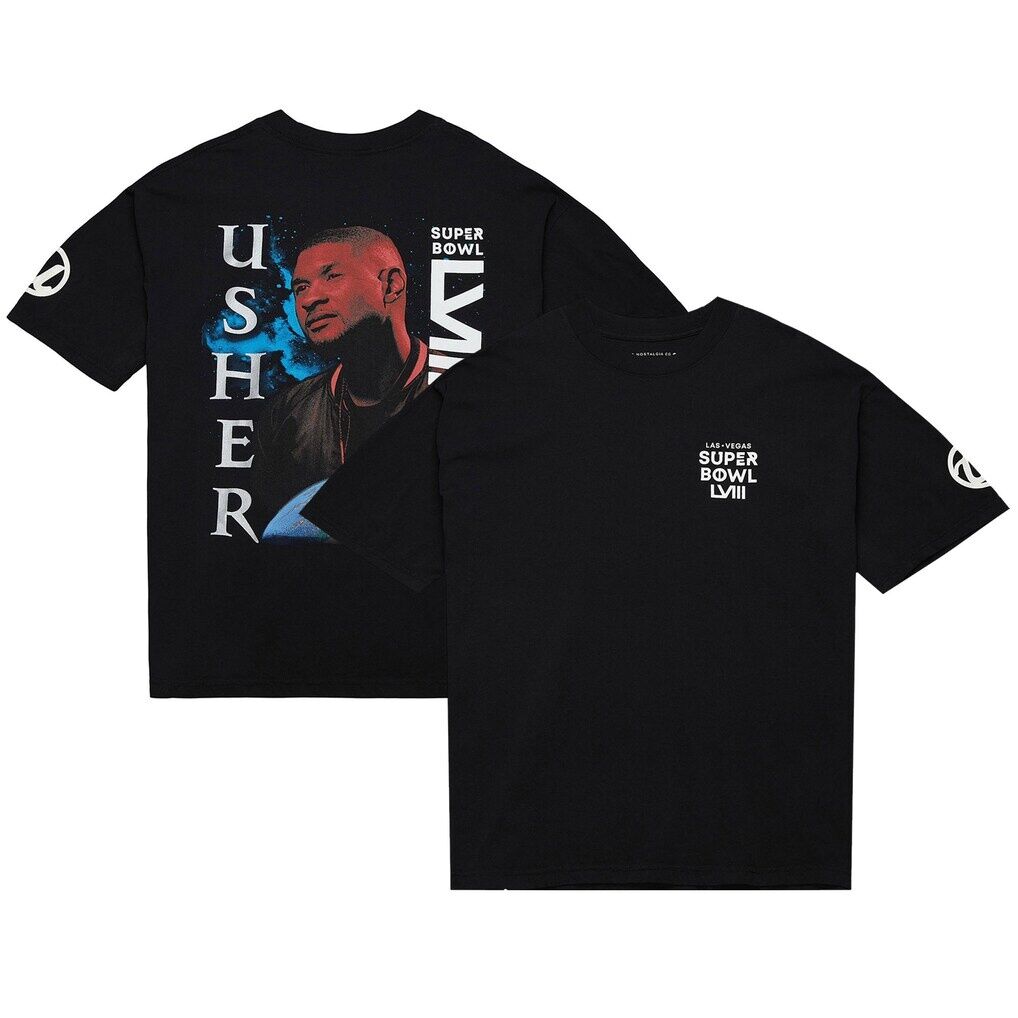 Usher Super Bowl LVIII Collection Mitchell & Ness Unisex Worldwide T-Shirt