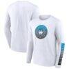 Charlotte FC Fashion7 Long Sleeve T-Shirt - White - Front View
