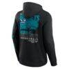 Charlotte Hornets Fashion7 Game Time Crossover Pullover Hoodie - Black - Detail View