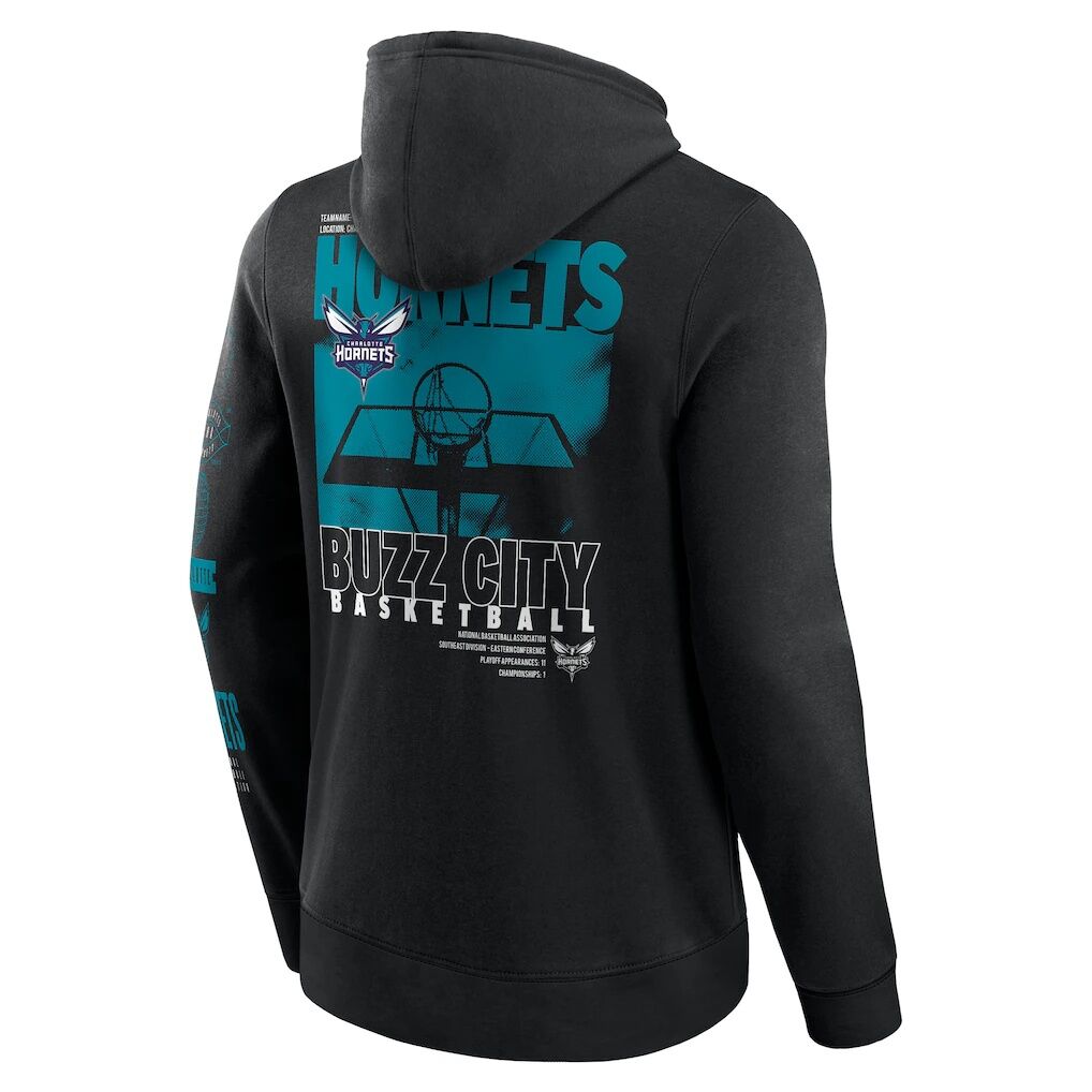 Charlotte Hornets Fashion7 Game Time Crossover Pullover Hoodie