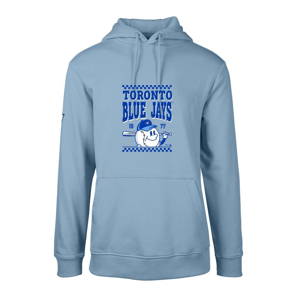 Toronto Blue Jays Levelwear  Podium Inaugural Pullover Hoodie - Powder Blue