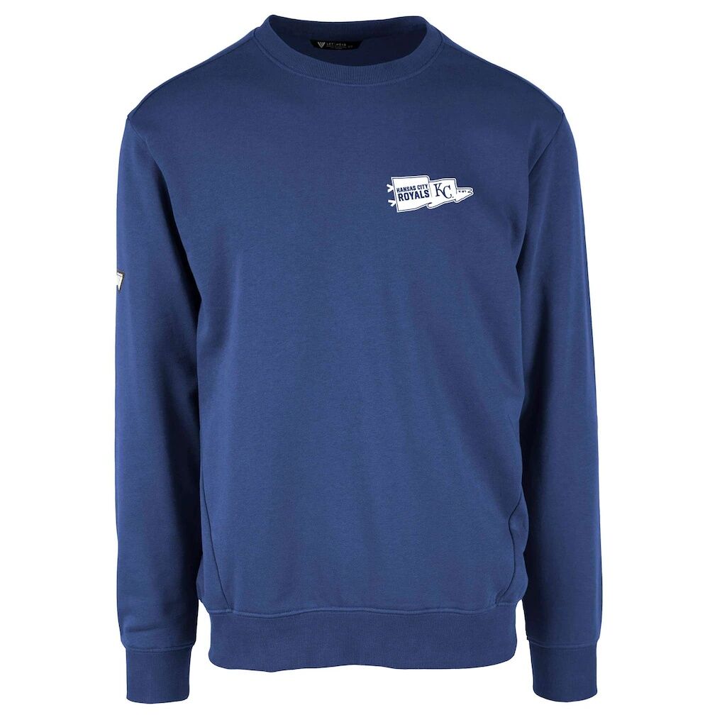 Kansas City Royals Levelwear  Zane Rafters Pullover Sweatshirt - Royal