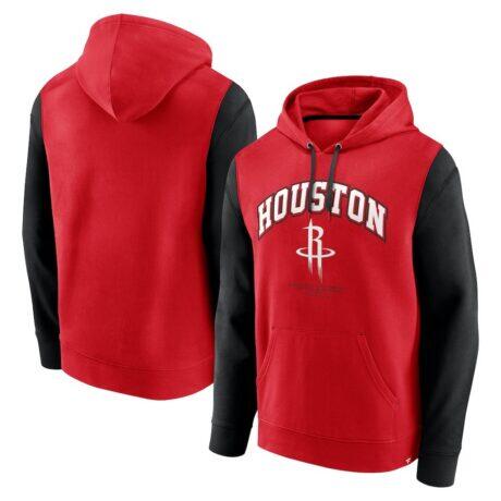 Houston Rockets Fashion7 Scorer Pullover Hoodie - Red - Front View